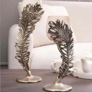 The Aureum Plume Candle Sconces (Set of Two)