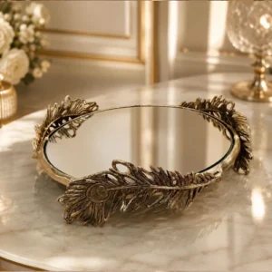 The Sovereign Peacock Mirrored Tray